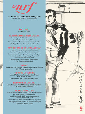 cover image of La Nouvelle Revue Française N° 649